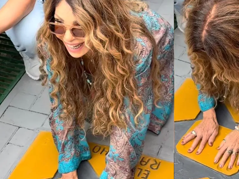 Elba Ramalho é eternizada na Calçada da Fama do Forró em Caruaru