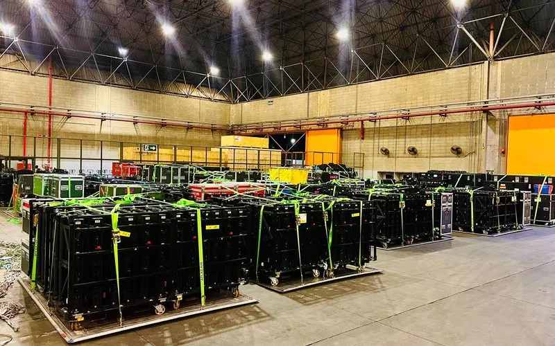 Equipamentos do show de Shakira, no Rio, deixam o Brasil por Campinas