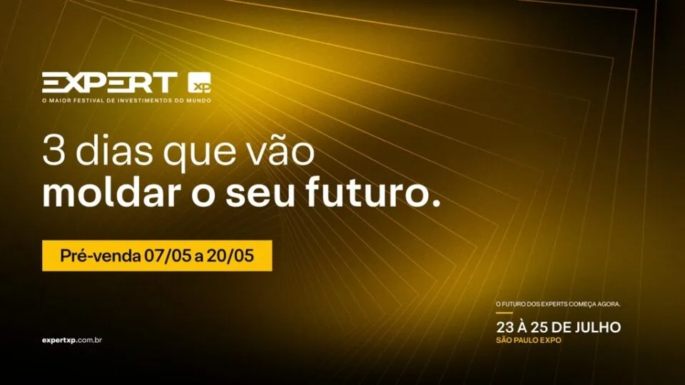 Expert XP 2026 abre pré-venda de ingressos para todos os clientes com Cartão XP