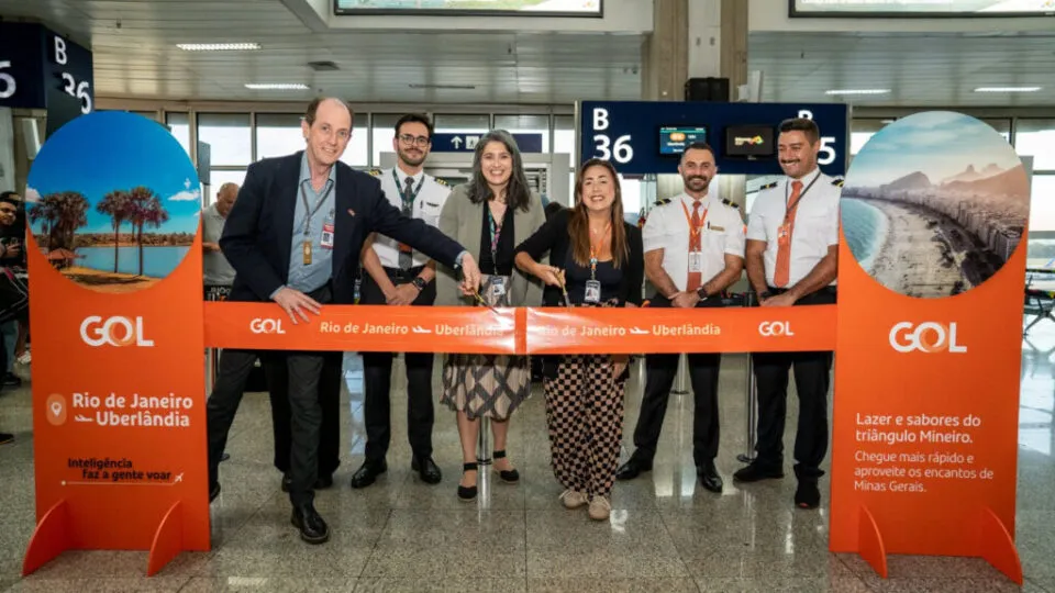 Gol inaugura rota inédita entre Rio de Janeiro e Uberlândia