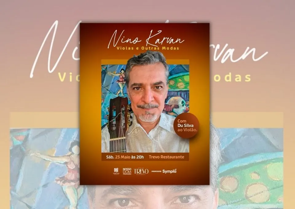 Trevo Musical recebe Nino Karvan e Du Silva neste sábado em show intimista