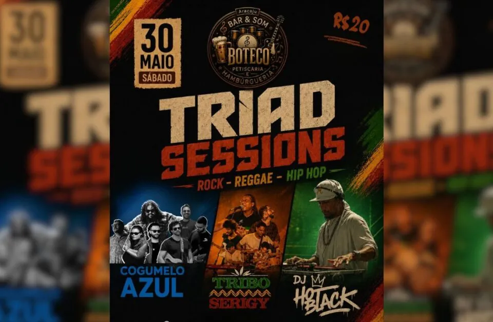 Triad Sessions reúne rock, reggae e hip hop em noite musical na Coroa do Meio