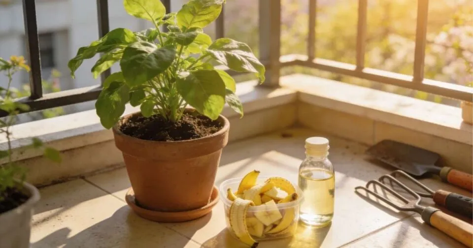 o segredo caseiro para plantas mais saudáveis ​​e menos insetos