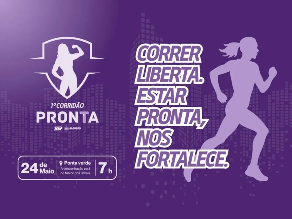 Segurança Pública promove 1º Corridão do Pronta na orla de Maceió, no próximo domingo
