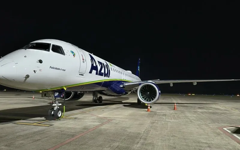 Azul recebe novo Embraer E195-E2 e retomará voos para o litoral do Piauí