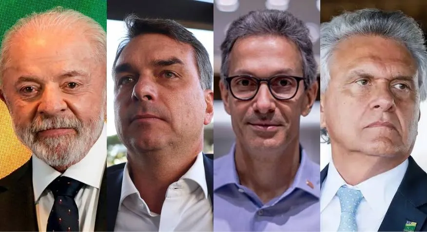 Lula vence Flávio, mas empata com Caiado e Zema no 2º turno