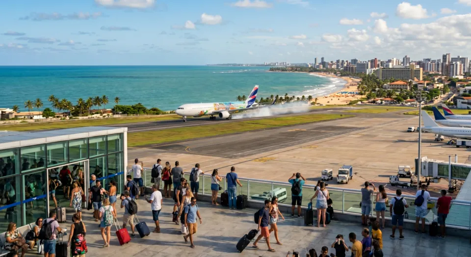 Nordeste lidera crescimento do turismo aéreo com alta de 12,8% e boom de estrangeiros
