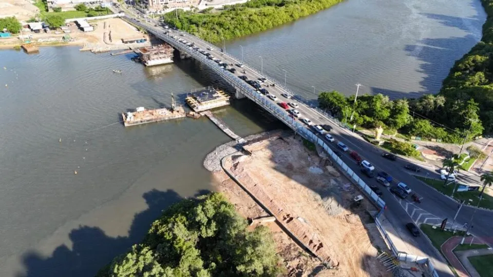 Obras da Ponte do RioMar terão operação ‘Pare e Siga’; SMTT orienta uso de rotas alternativas