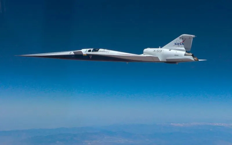 X-59 atinge marca decisiva e se aproxima testes supersônicos silenciosos