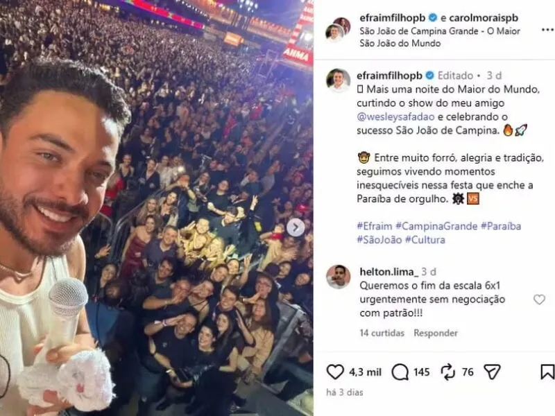 Justiça manda Instagram derrubar imagens de Wesley Safadão fazendo símbolo de pré-candidato