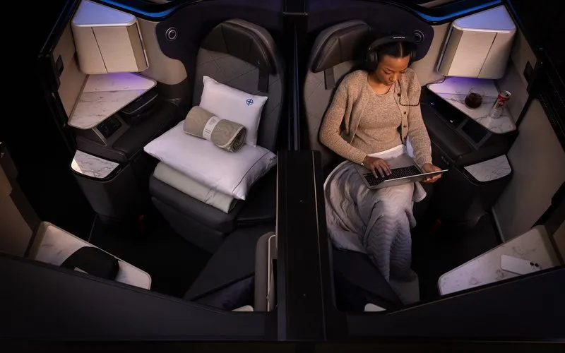 Boeing 787-9 com interior Elevated da United Airlines voará para São Paulo