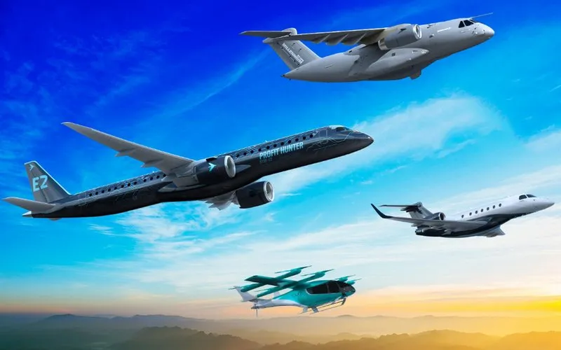 Embraer apresenta três programas no Farnborough Airshow