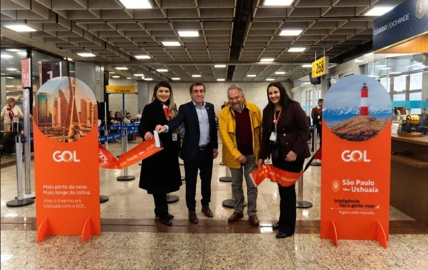 Gol inaugura voo direto de São Paulo para Ushuaia, na Argentina