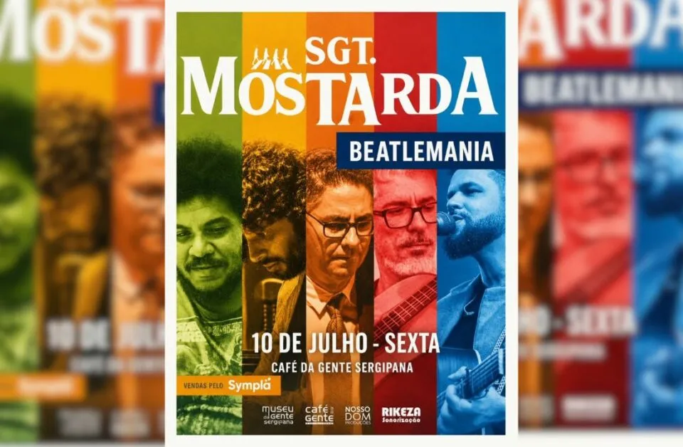 Sgt. Mostarda leva clássicos dos Beatles ao palco do Café da Gente nesta sexta-feira