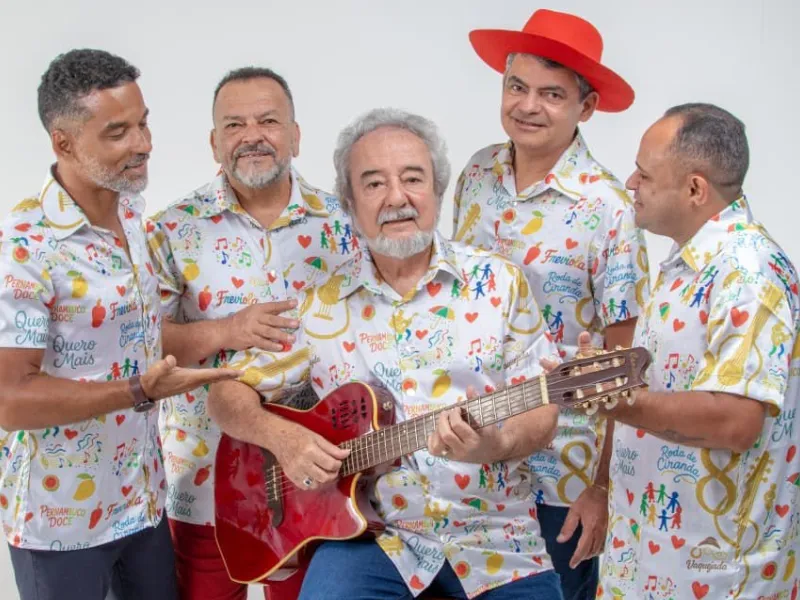 Quinteto Violado celebra Luiz Gonzaga em show gratuito no Cais do Sertão