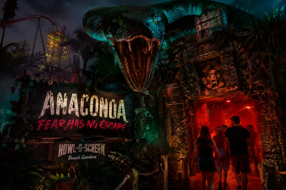 Busch Gardens aposta em Anaconda e revela 2 novas casas assombradas para o Halloween
