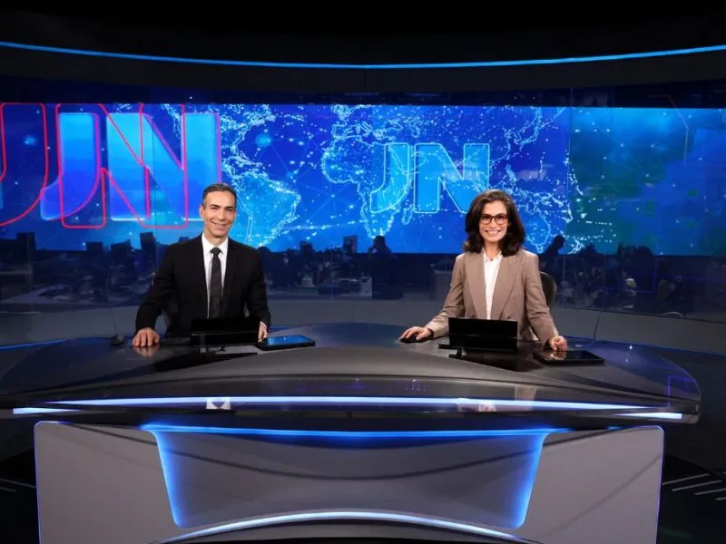 Renata Vasconcellos e César Tralli passam pelo Recife com projeto do Jornal Nacional