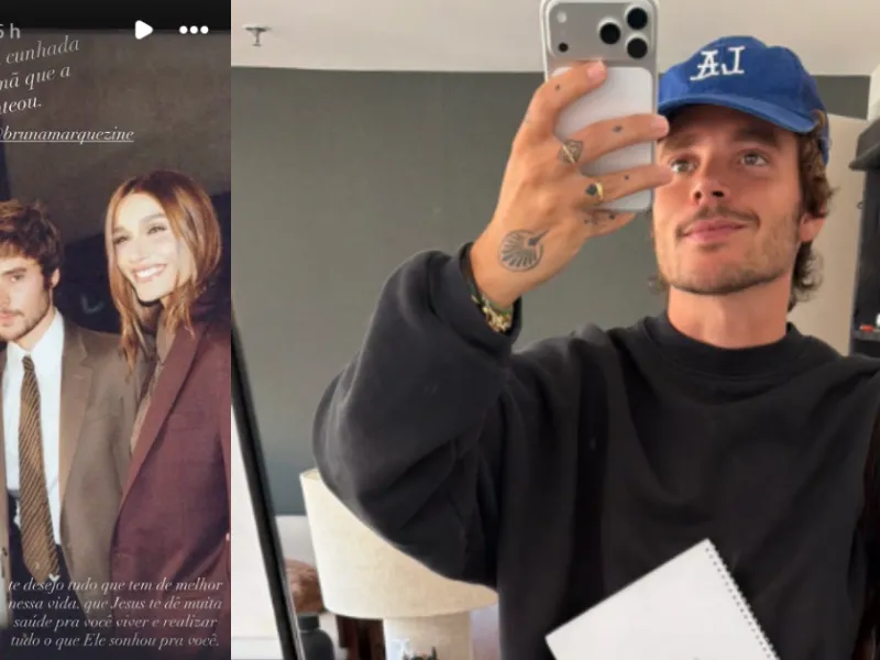 Marido de Sasha parabeniza Bruna Marquezine: ‘Cunhada de coração’