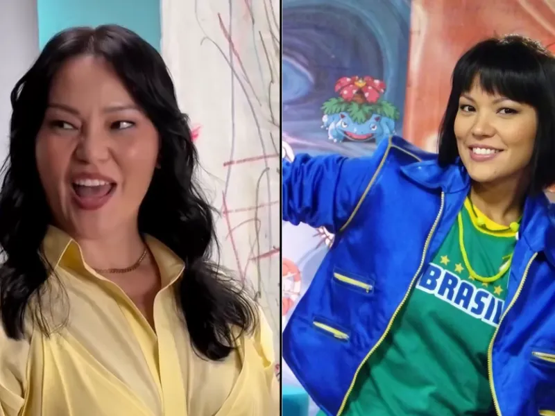 TV Globinho: Geovanna Tominaga se emociona ao gravar chamada do programa
