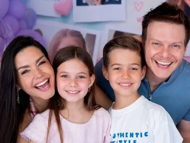 ‘Euniversário’? Filha de Michel Teló escolhe a si mesma como tema de festinha e web brinca