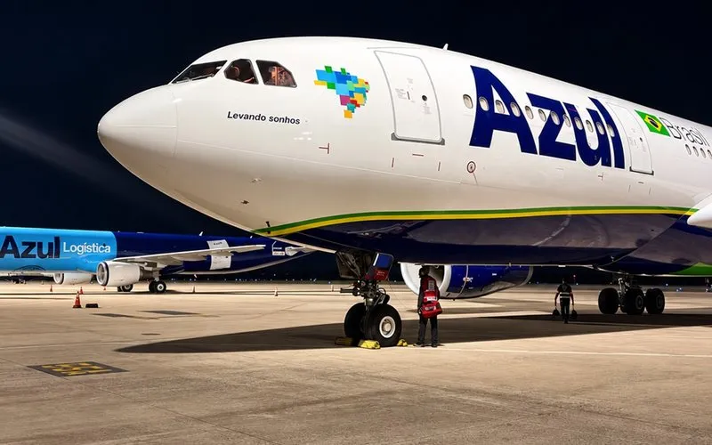 Azul reforça frota de cargas e de voos intercontinentais