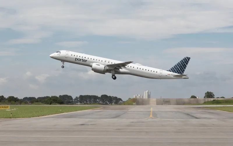 Embraer E195-E2 da Porter Airlines fará quatro novos voos internacionais
