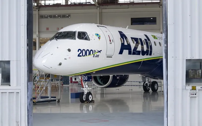 Embraer entrega seu e-Jet de número 2000 à Azul