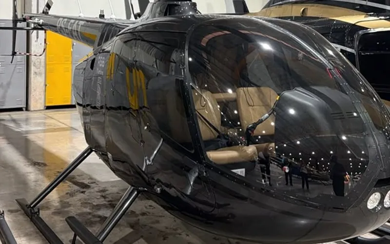 Ministério Público apreende helicóptero Robinson R66