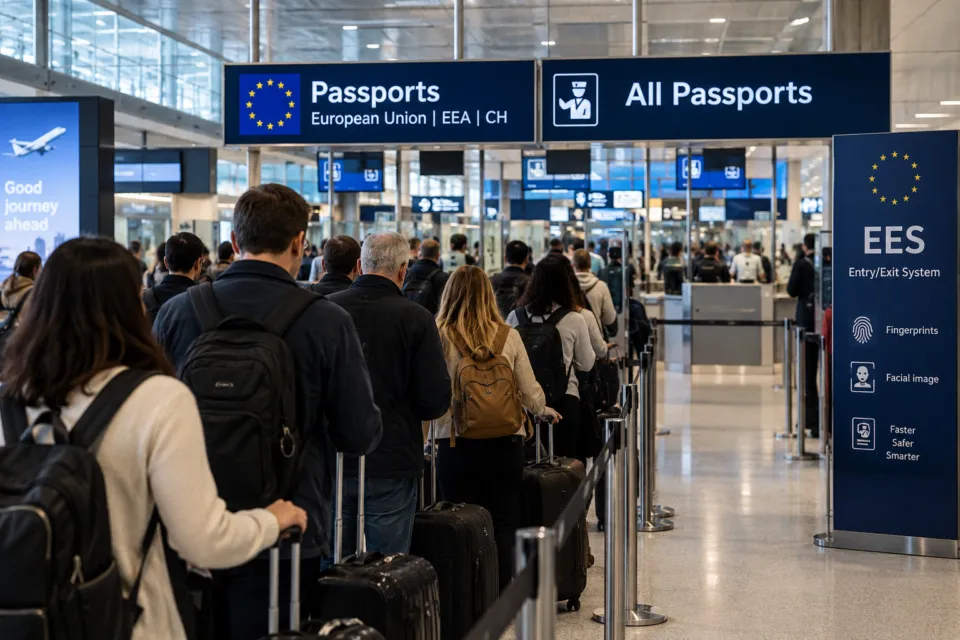 Vai para a Europa? Fim de flexibilização do EES pode aumentar filas nos aeroportos