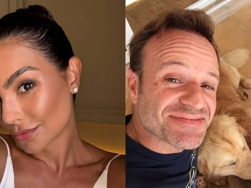 Cíntia Chagas assume namoro com Rubens Barrichello durante viagem pela Itália
