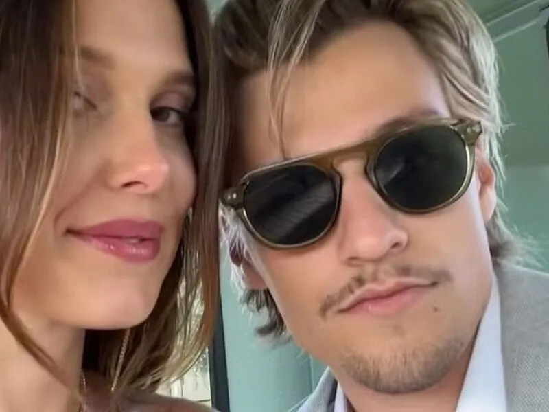 Millie Bobby Brown celebra 2 anos de casamento e aparece com os filhos: “Você mudou minha vida”