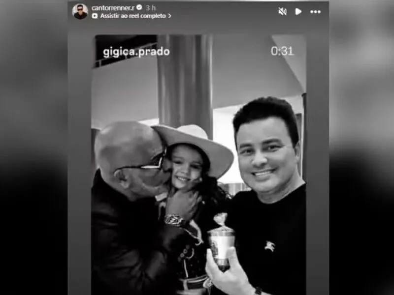 Renner compartilha homenagem de artista mirim em primeiro post após morte de Rick