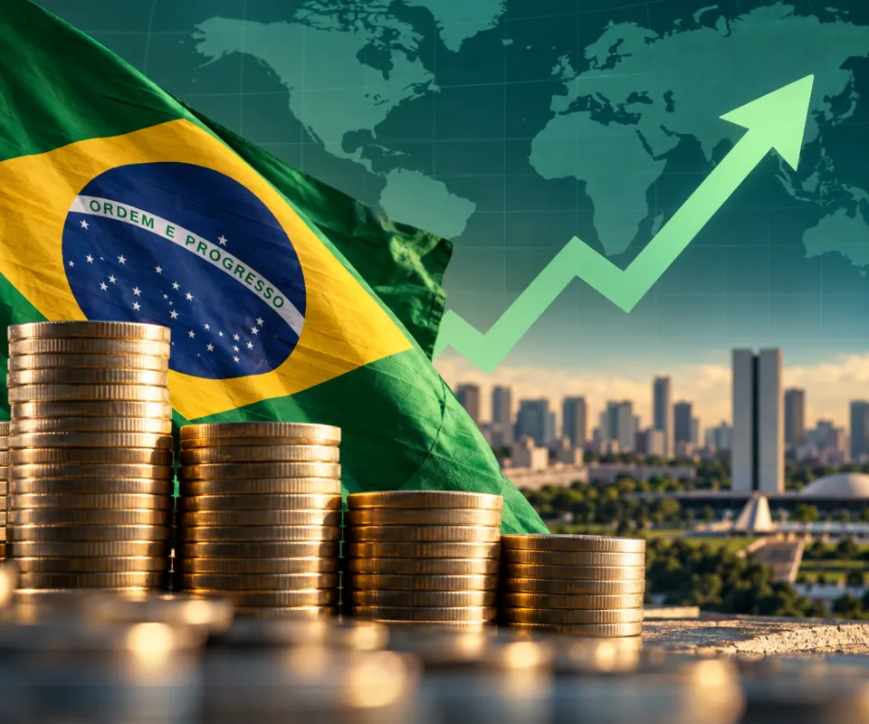 FMI prevê Brasil na 8ª posição entre as maiores economias do mundo em 2027, com PIB de US$ 2,8 trilhões