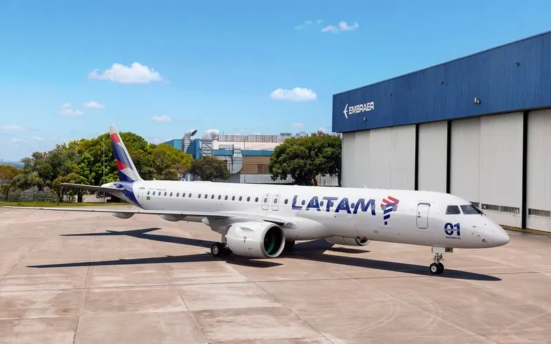 Latam recebe seu primeiro Embraer E195-E2