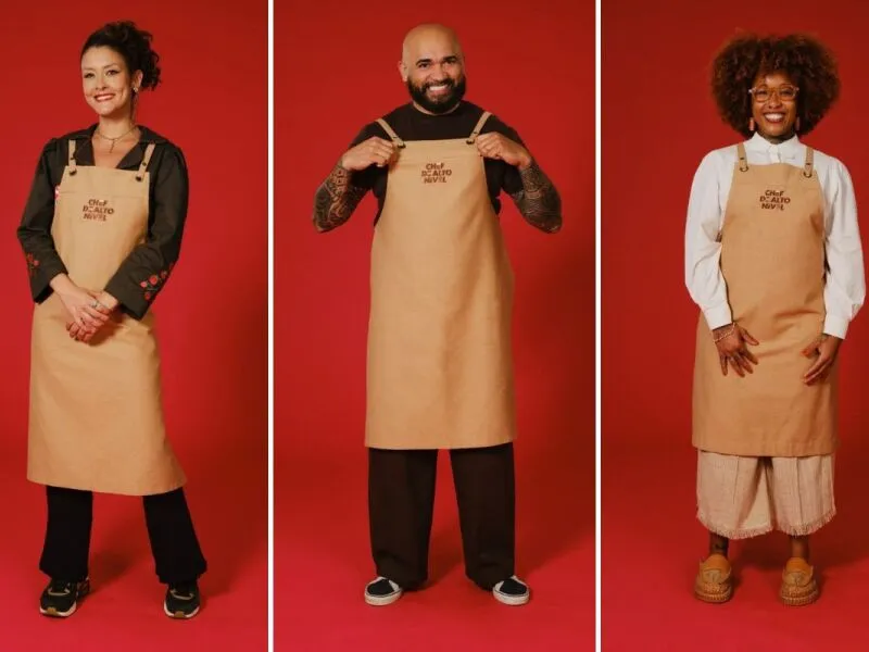 “Chef de Alto Nível” anuncia três novos participantes e um deles revela hábito curioso na cozinha