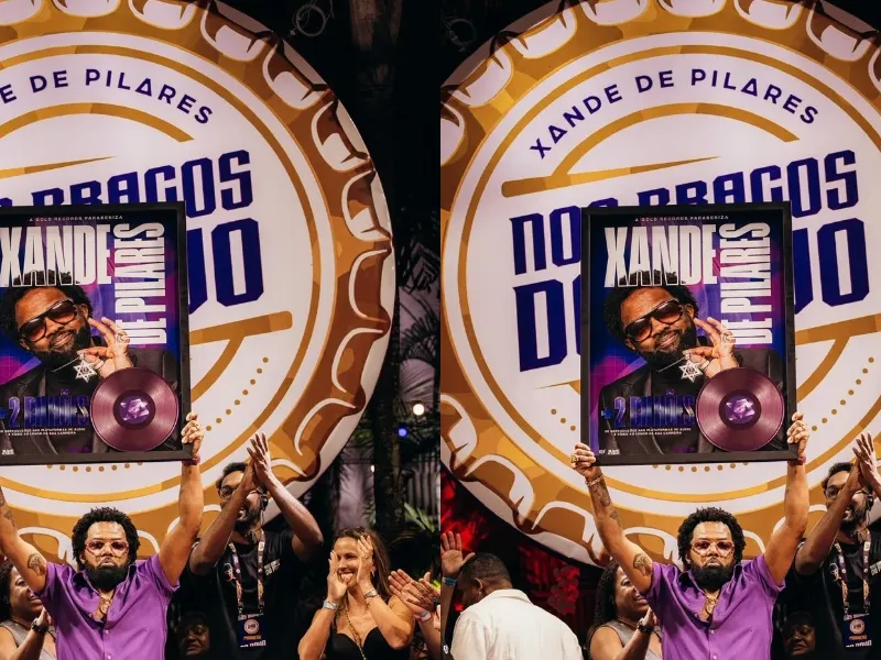 Xande de Pilares recebe certificação por mais de 2 bilhões de reproduções nas plataformas
